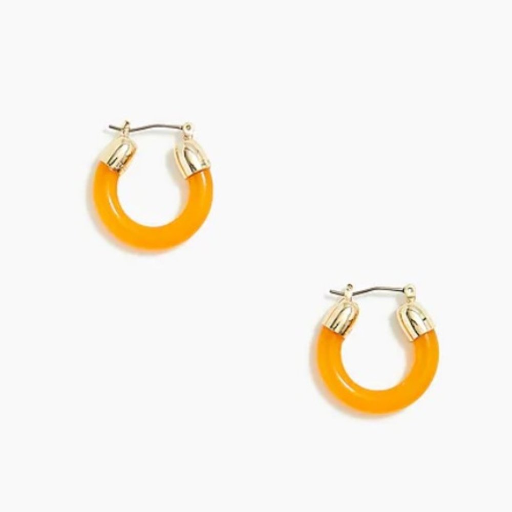 NWT J Crew Solid-Color Hoop Earrings